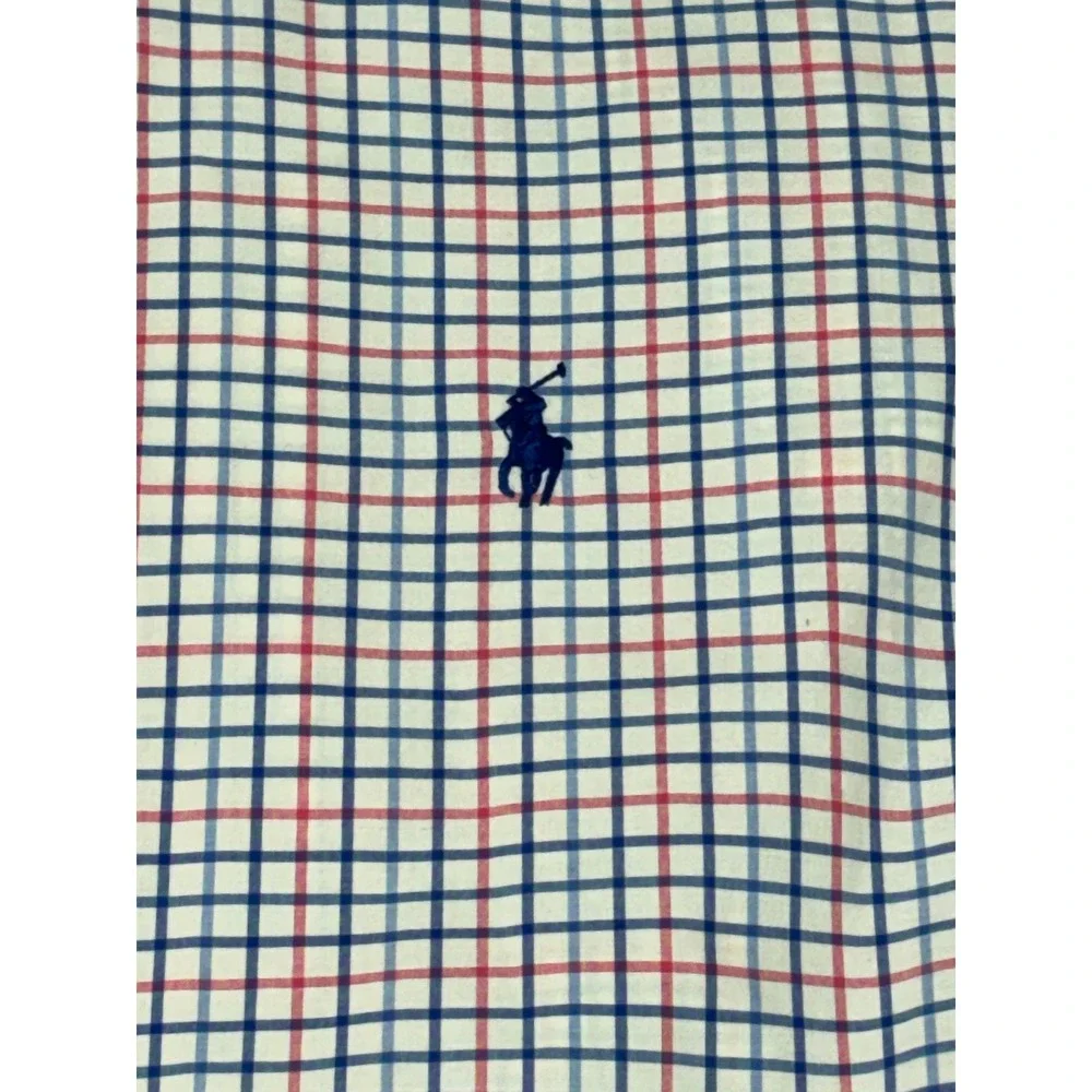 Ralph Lauren Mens Long Sleeve Classic‎ Fit Button Down Plaid Shirt Size L